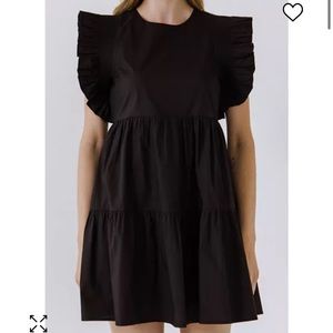 English Factory Ruffled Babydoll Dress